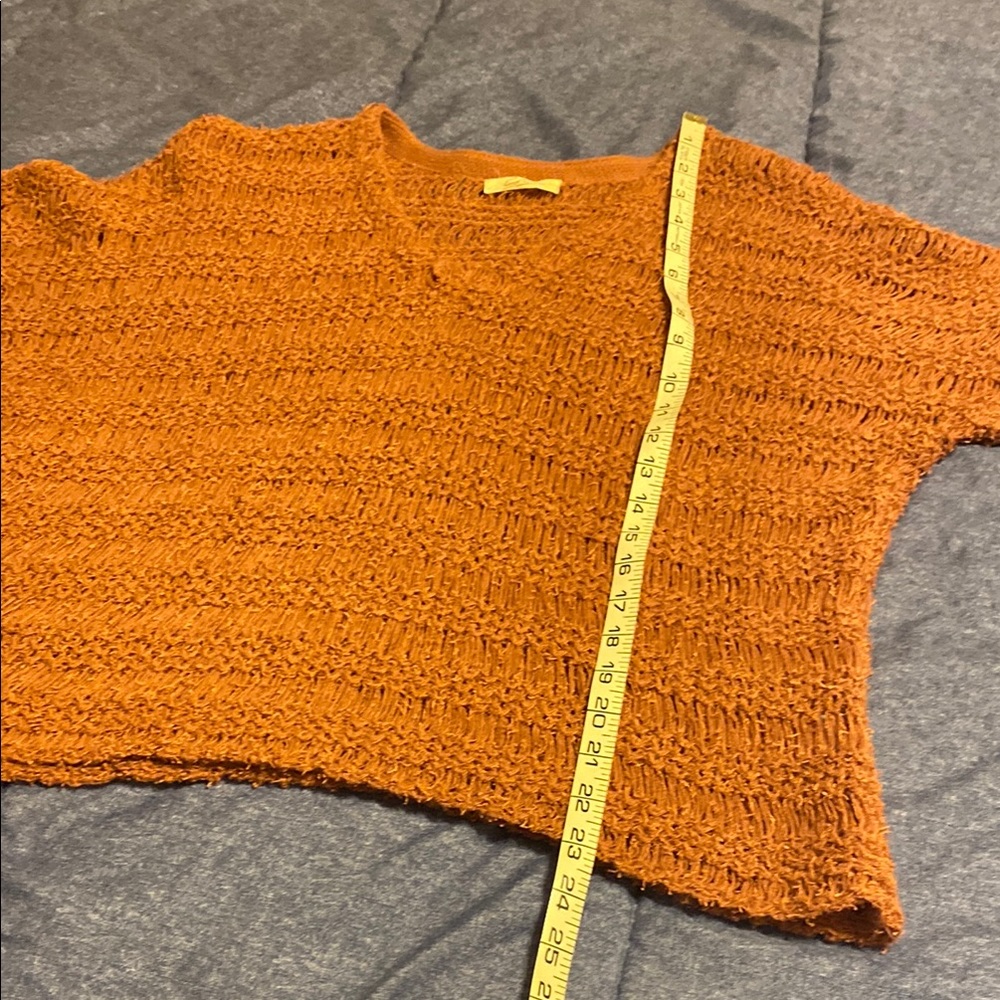 Rust Color Sweater with Relaxed Fit - Picture 7 of 11